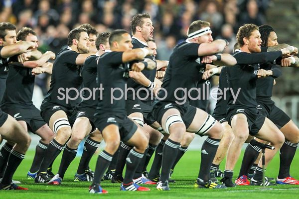 New Zealand  team performs the haka - The Rugby Championship