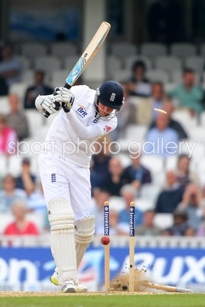 Stuart Broad bowled 5th Ashes Test Oval 2013