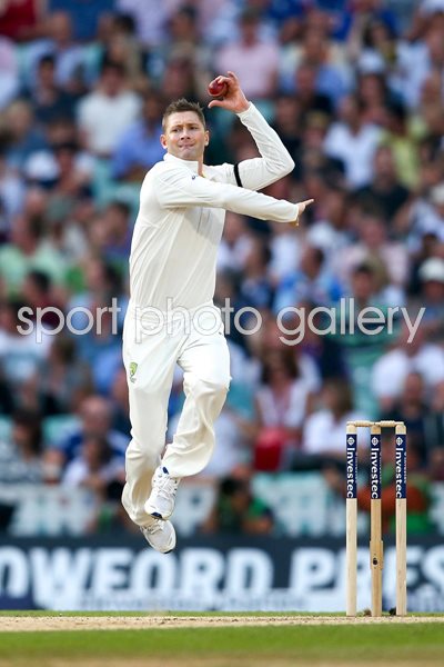 Michael Clarke Australia bowls Oval Ashes 2013