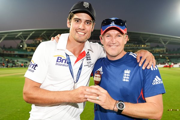 Alastair Cook & Andy Flower England Ashes Oval 2013