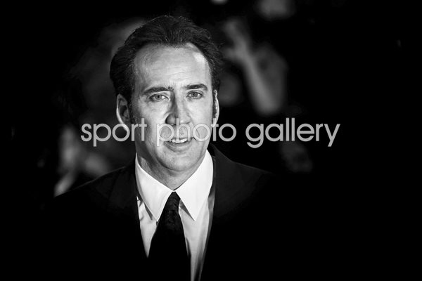 Nicolas Cage black and white portrait 2013