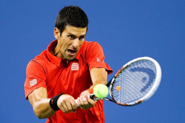 Novak Djokovic backhand US Open 2013