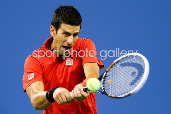 Novak Djokovic backhand US Open 2013