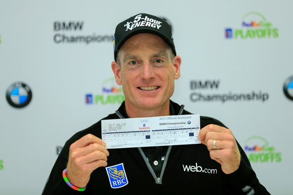 Jim Furyk cards a 59 BMW Championship Lake Forest 2013