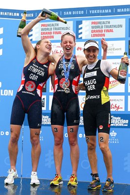 Non Stanford & Jodie Stimpson World Triathlon London 2013