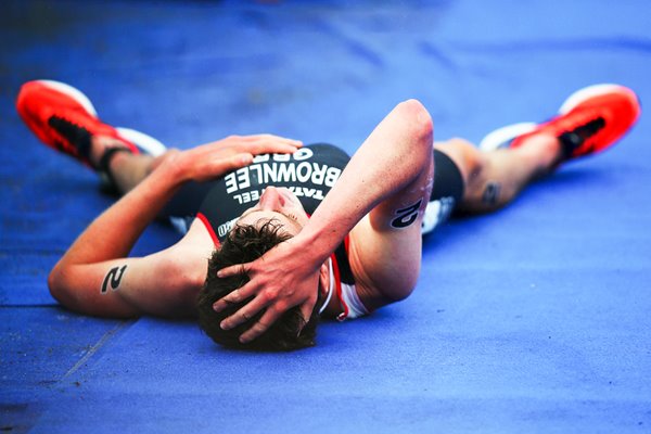 Jonathan Brownlee despair World Series Triathlon London 2013