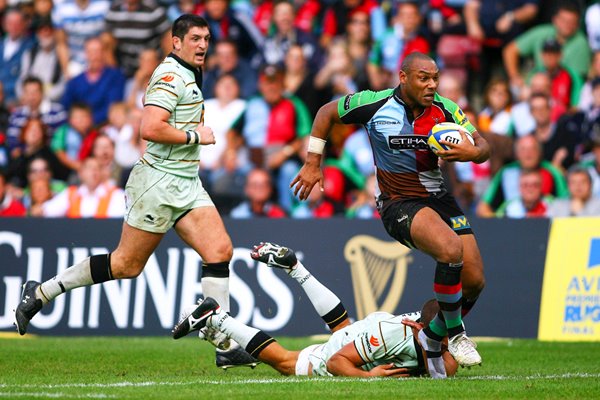 Jordan Turner-Hall of Harlequins in action