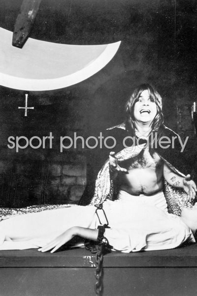 Ozzy Osbourne Tortures Woman With Swinging Blade, c. 1982.