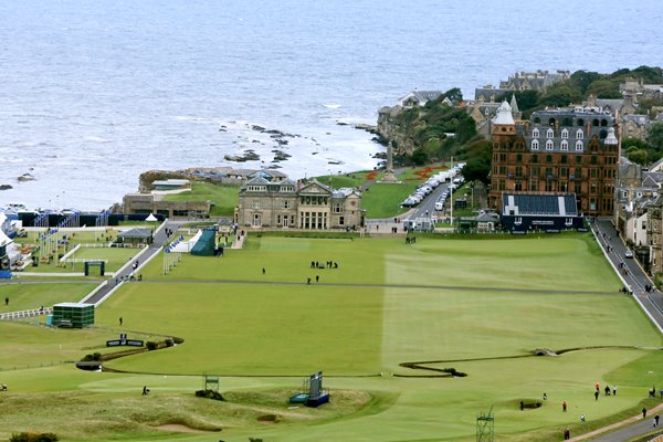 Aerial view The Old Course St Andrews 2013