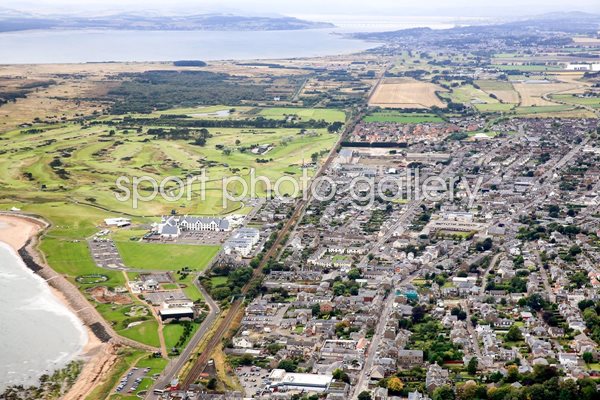 Carnoustie Golf Club and Town Aerial View 2013