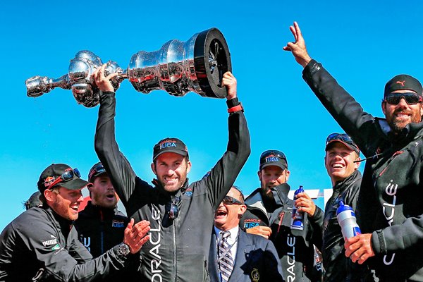 Sir Ben Ainslie Team USA lifts America's Cup San Francisco 2013