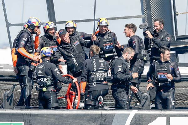 James Spithill and Oracle Team USA America's Cup winners 2013