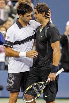Nadal & Djokovic after 2010 US Open Final