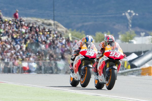 Marc Marquez & Dani Pedrosa - MotoGP Spain 2013