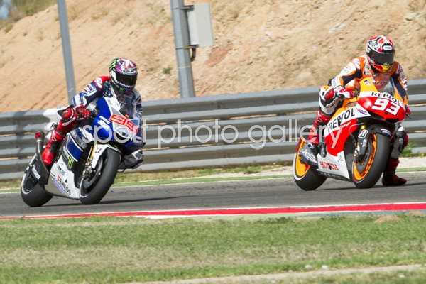 Marc Marquez & Jorge Lorenzo - MotoGP Spain 2013