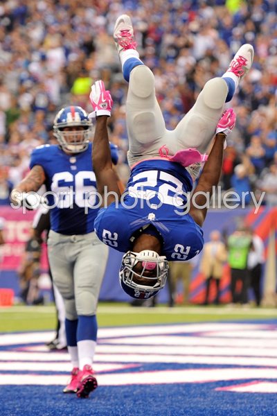 David Wilson New York Giants Touchdown v Eagles 2013