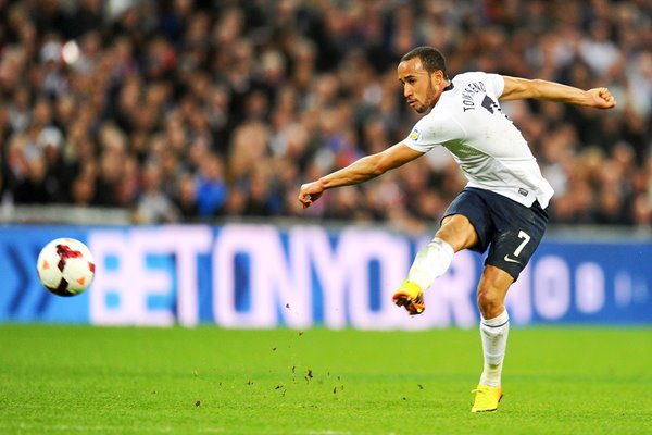 Andros Townsend scores England v Montenegro Wembley 2013