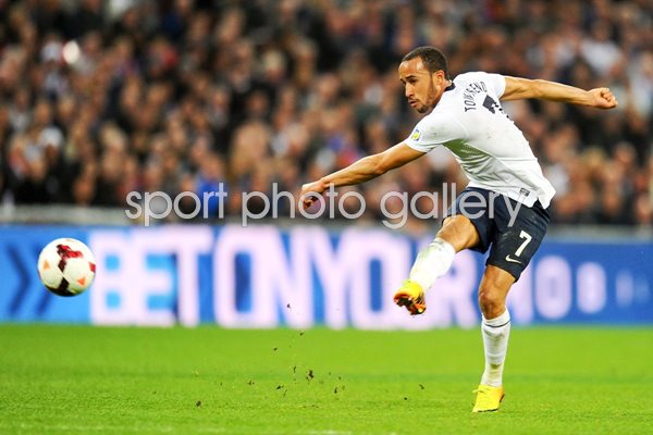 Andros Townsend scores England v Montenegro Wembley 2013