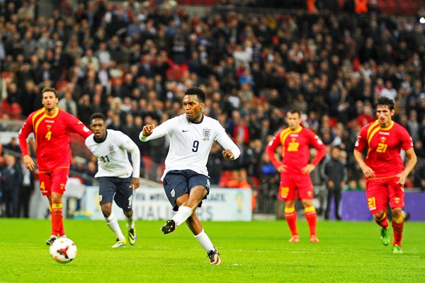 Daniel Sturridge scores England v Montenegro Wembley 2013