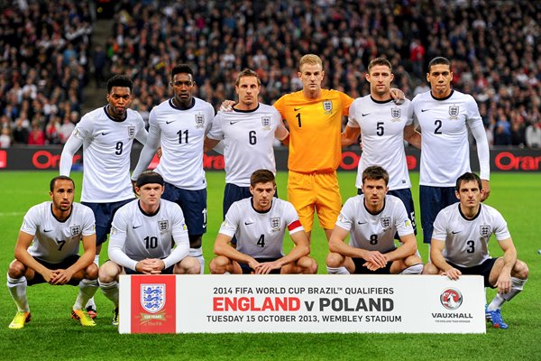 England team v Poland World Cup Qualifier Wembley 2013