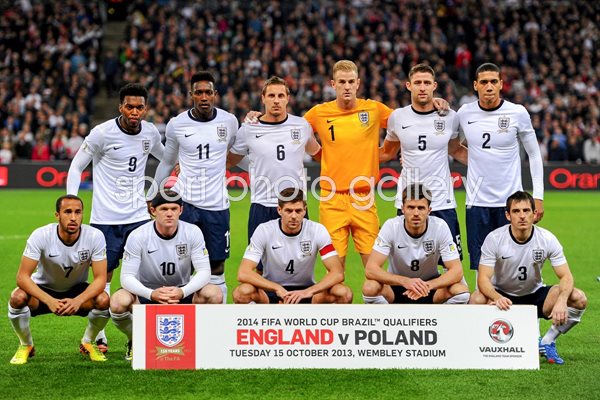 England team v Poland World Cup Qualifier Wembley 2013