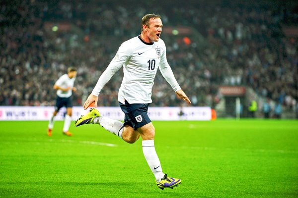 Wayne Rooney scores England v Poland Wembley 2013