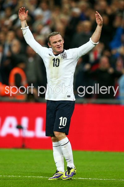 Wayne Rooney scores England v Poland Wembley 2013