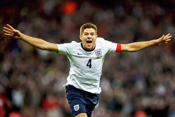 Steven Gerrard scores England v Poland Wembley 2013