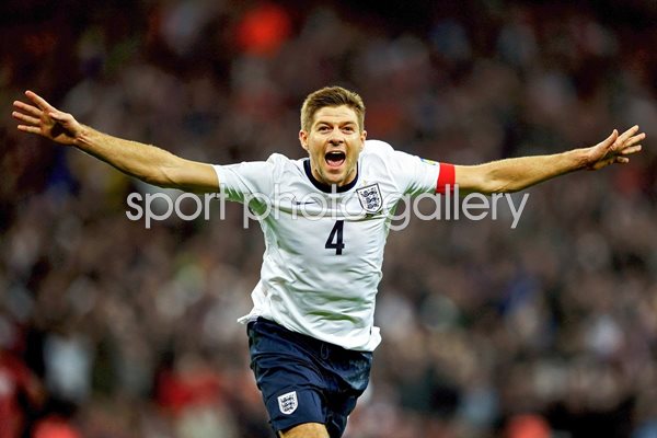 Steven Gerrard scores England v Poland Wembley 2013