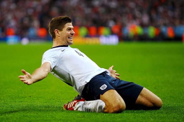 Steven Gerrard scores England v Poland Wembley 2013