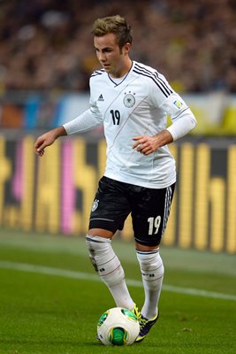 Mario Goetze Germany v Sweden Stockholm 2013