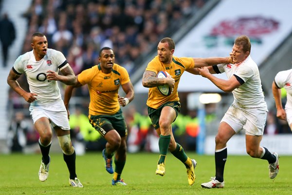 Quade Cooper Australia v England Twickenham 2013