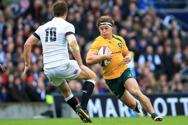 Michael Hooper Australia v England Twickenham 2013