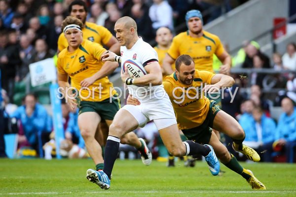 Mike Brown England v Australia Twickenham 2013
