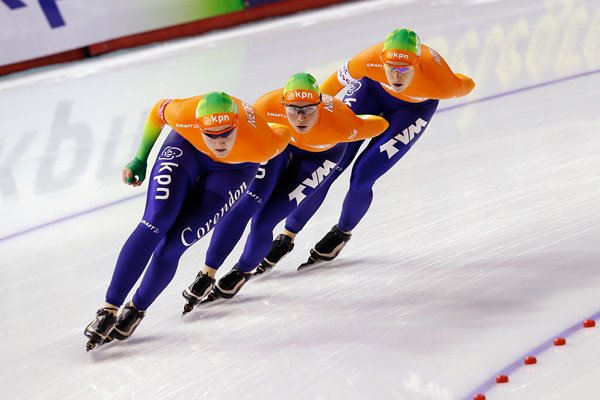 Netherlands Women's Pursuit Long Track Speed Skating 2013