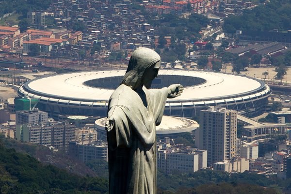 Ariel View Of The Maracana Stadium 2013