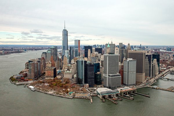 Panoramic view of Lower Manhattan