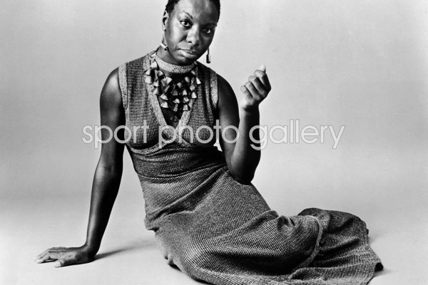 Jazz Singer Nina Simone studio portrait