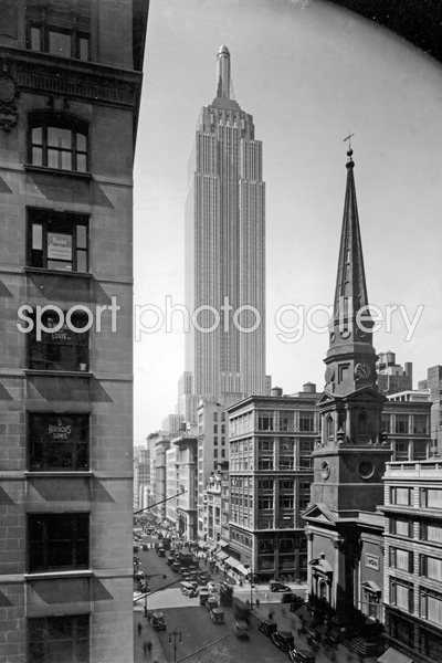 Empire State Building And Fifth Avenue in 1920's