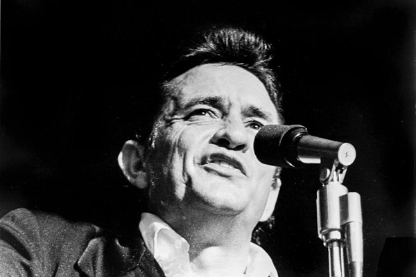 Johnny Cash on stage