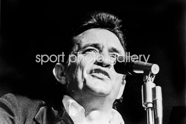 Johnny Cash on stage
