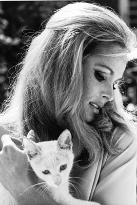 Ursula Andress With Cat 1960
