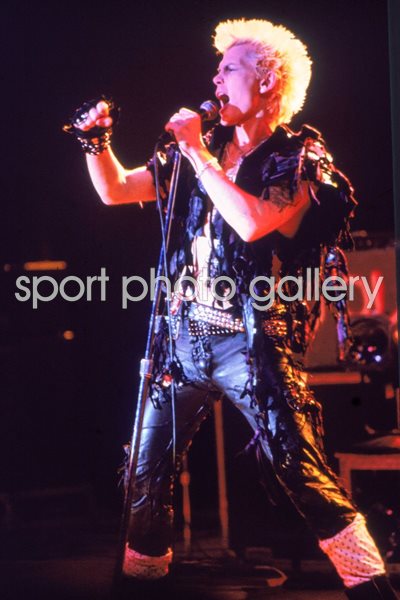 Billy Idol Performing In Concert 1985