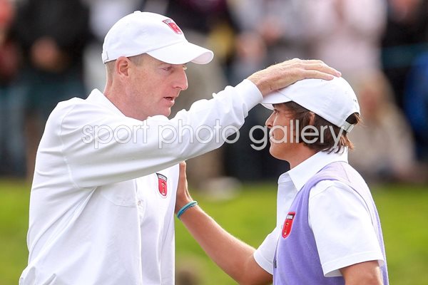 Furyk and Fowler celebrate Day 2 Foursomes