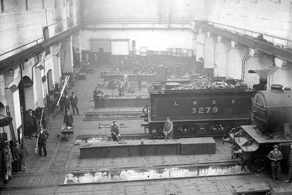 Railway Shed Kings Cross 1928