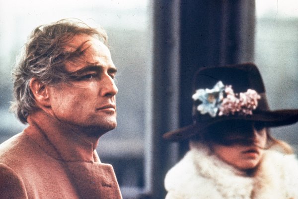 Brando and Schneider in "Last Tango in Paris"