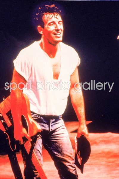 Bruce Springsteen soaks it up on stage