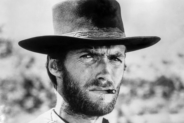 Clint Eastwood classic western portrait