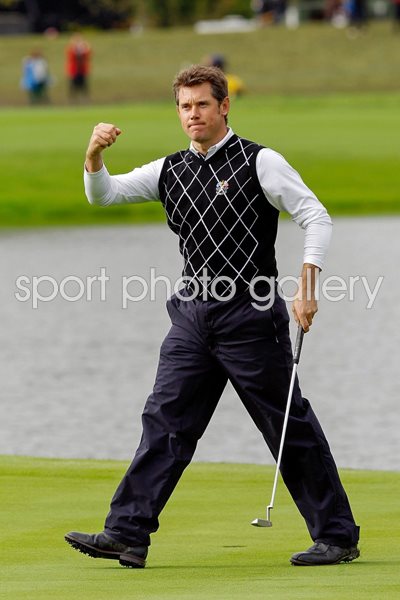 Lee Westwood celebrates record win over Woods