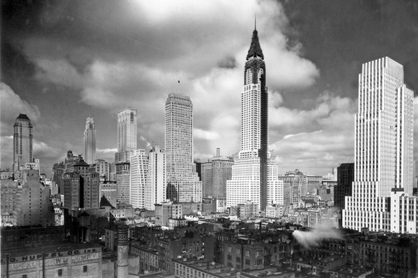 The Chrysler Building under construction